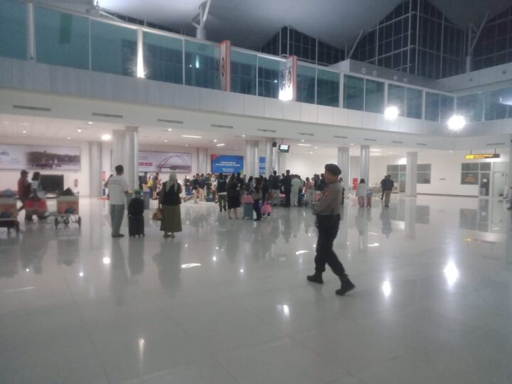 Satpamobvit Polresta Palangka Raya Intensifkan Pengamanan di Lokasi Bandara Tjilik Riwut