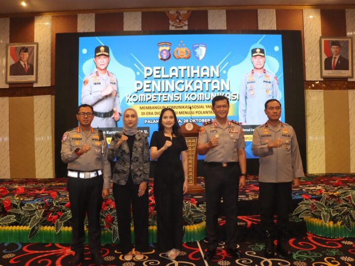 Era Digitalisasi Ditlantas Polda Kalteng Gelar Pelatihan Peningkatan Kompetensi Public Speaking
