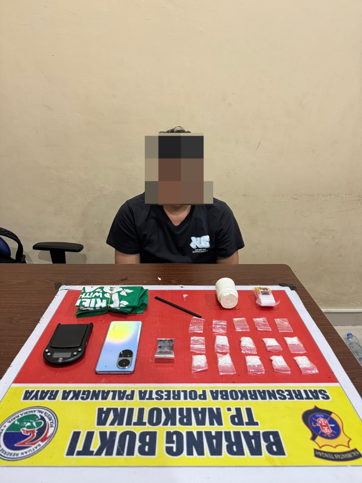 Satresnarkoba Polresta Palangka Raya Tangkap Pengedar Sabu di Wilayah Rakumpit