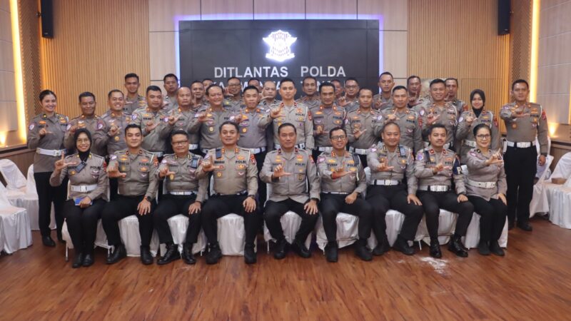 Ditlantas Polda Kalteng Terima Arahan Wakapolda Kalteng, Tekankan Peran Polantas Dalam Edukasi Tertib Berlalu Lintas