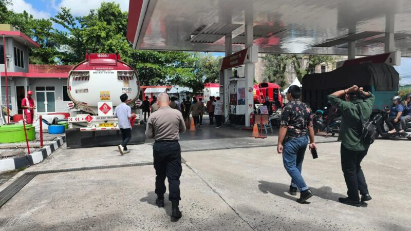 Satpamobvit Polresta Palangka Raya Lakukan Inspeksi Mendadak dan Pengawasan SPBU di Sejumlah Titik