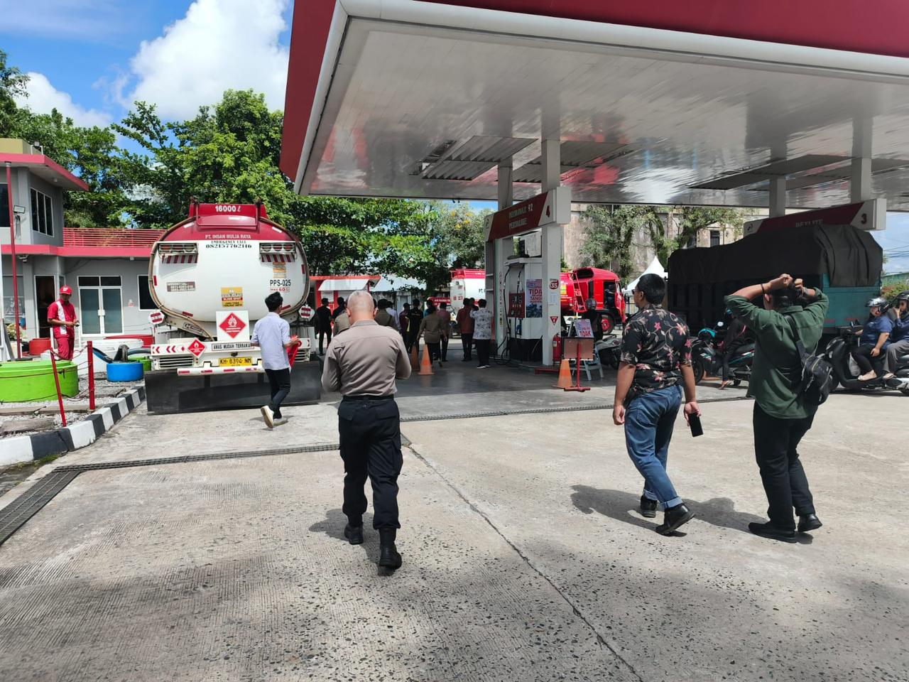 Satpamobvit Polresta Palangka Raya Lakukan Inspeksi Mendadak dan Pengawasan SPBU di Sejumlah Titik
