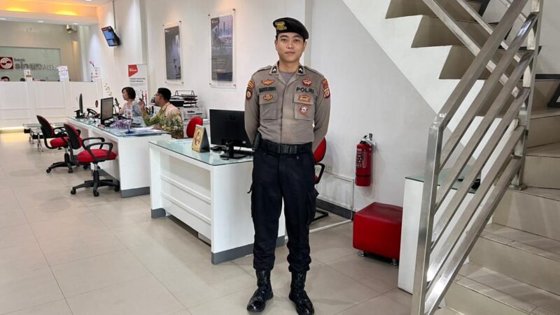 Wujudkan Rasa Aman Nasabah, Satpamobvit Polresta Palangka Raya Lakukan Pengawasan Terpadu di Bank