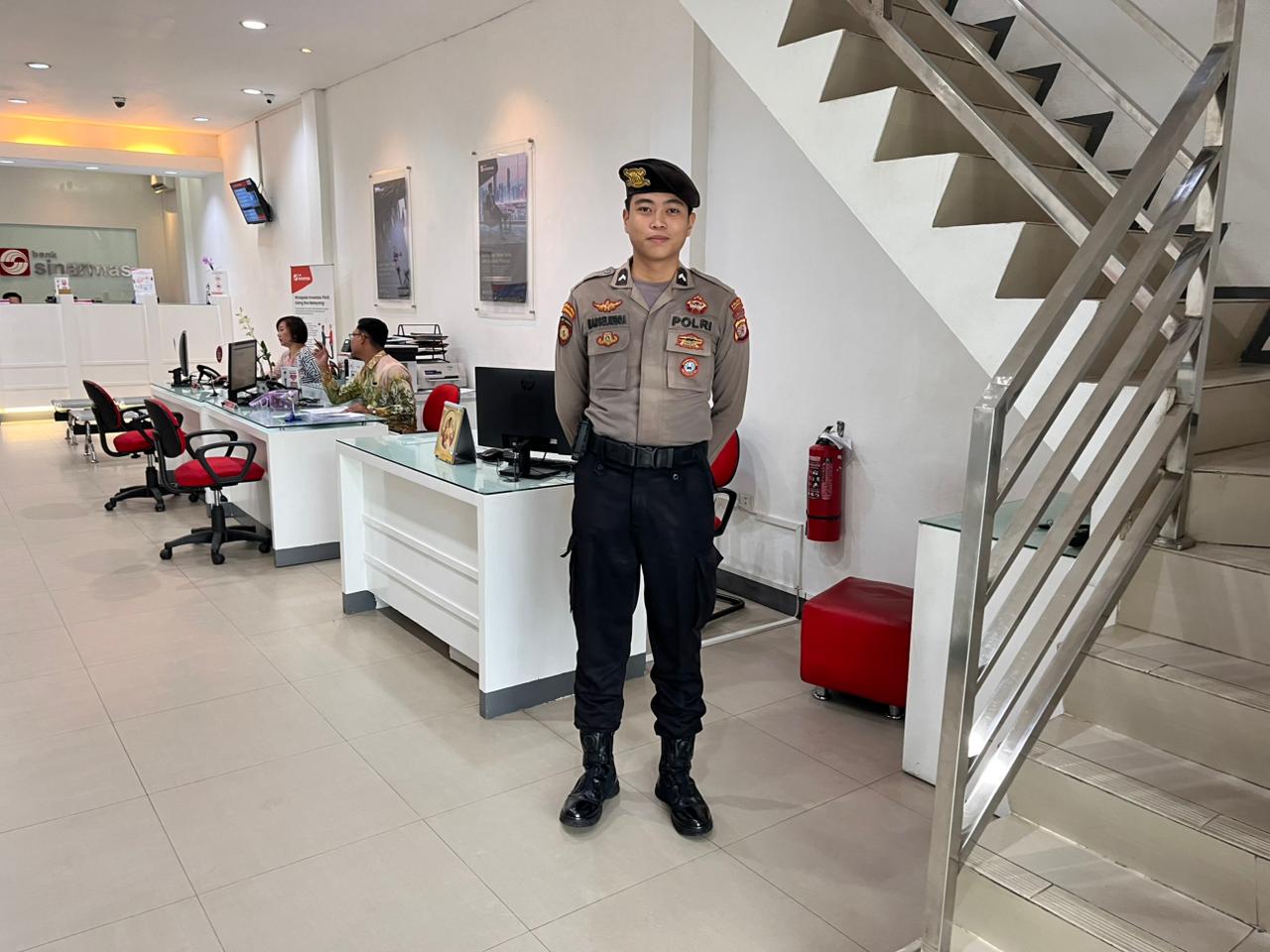 Wujudkan Rasa Aman Nasabah, Satpamobvit Polresta Palangka Raya Lakukan Pengawasan Terpadu di Bank