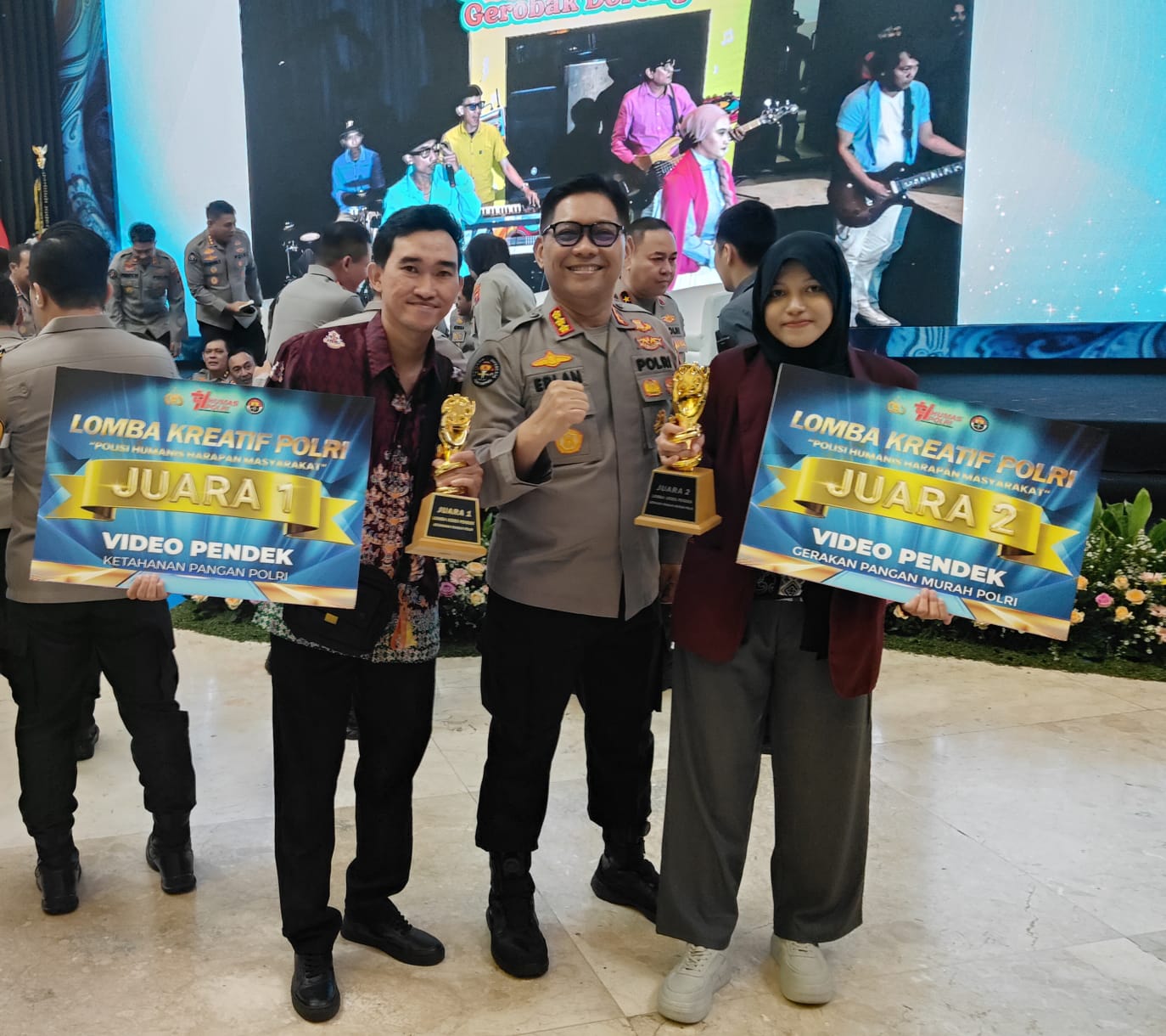 Perwakilan Polda Kalteng Juarai Lomba Konten Kreatif HUT ke-74 Humas Polri