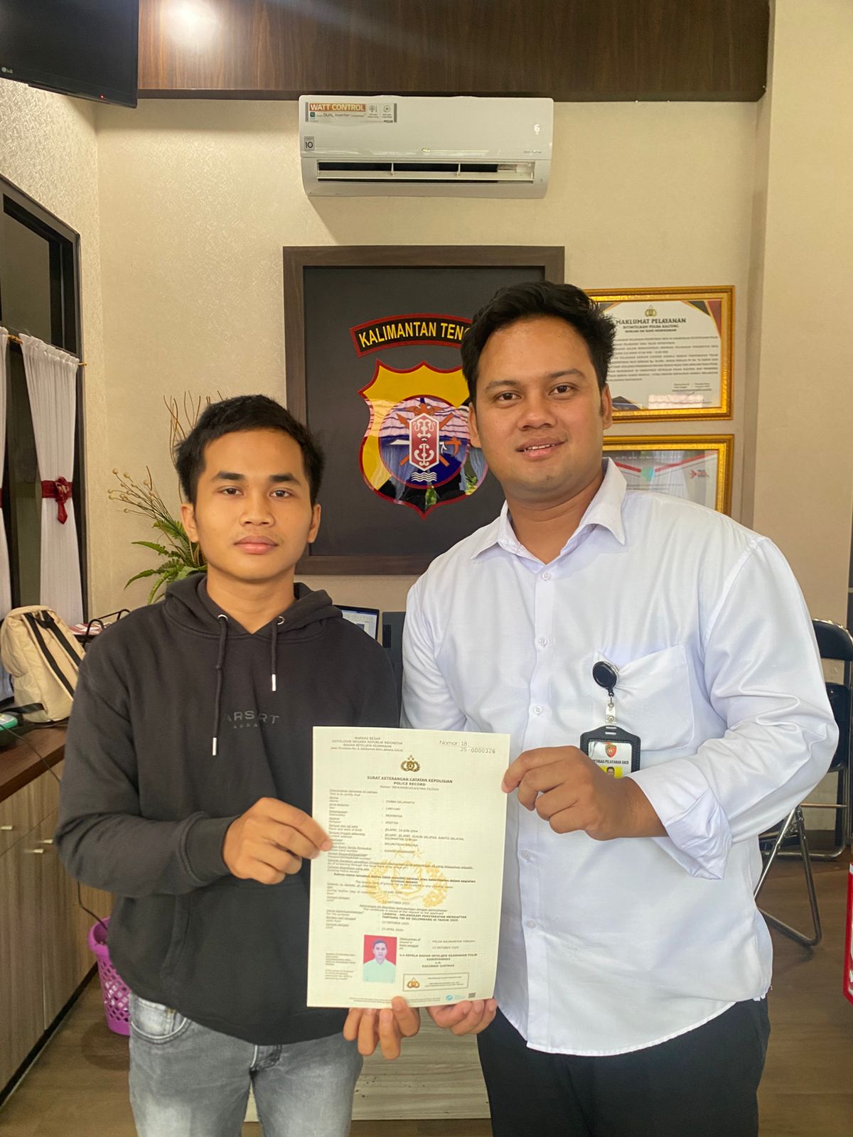 Warga Apresiasi Pelayanan SKCK Online Polda Kalteng yang Ramah dan Cepat