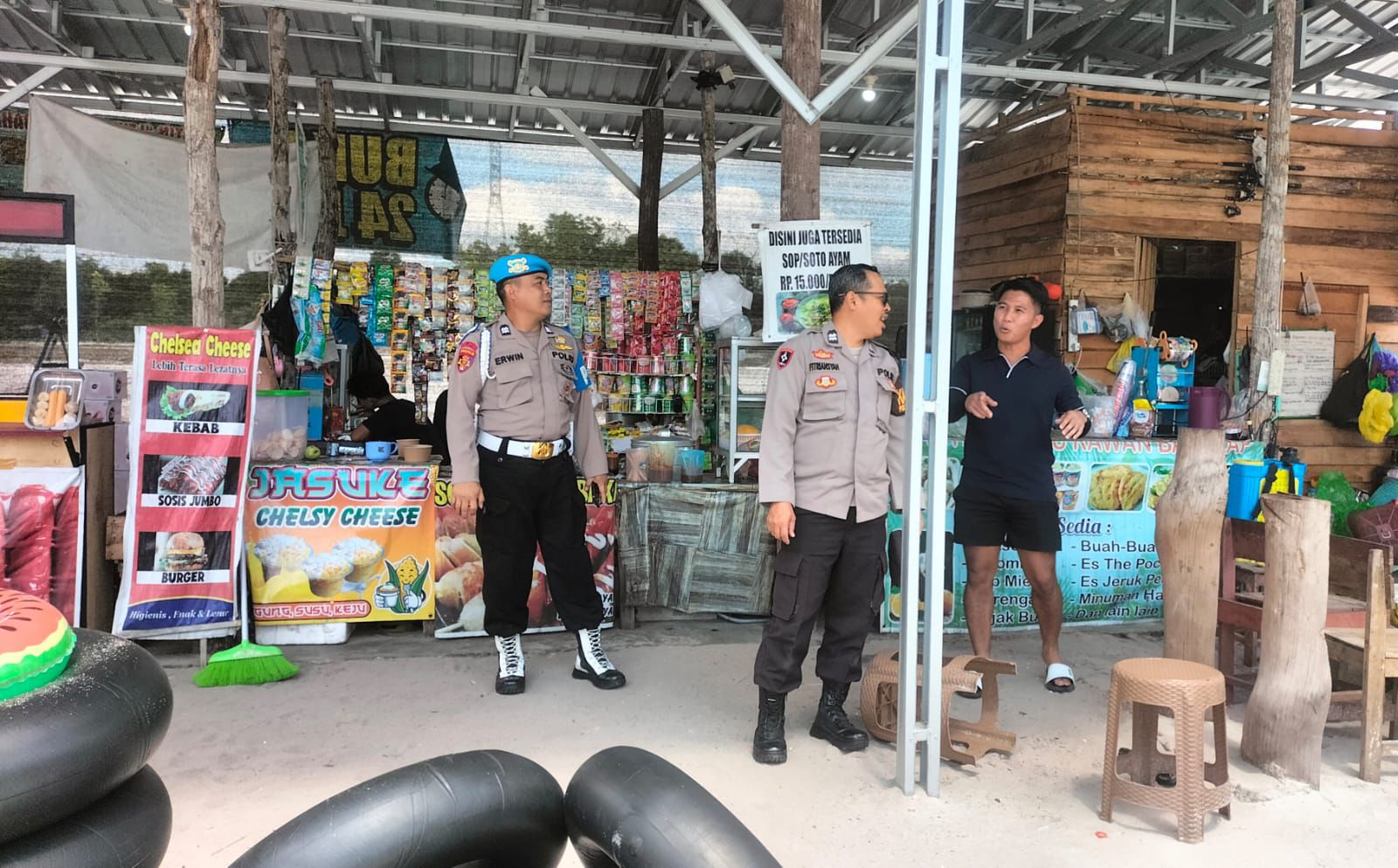 Polsek Bukit Batu ke Area Wisata Rawan Bahalap, Wujudkan Rasa Aman di Tengah Aktivitas Masyarakat