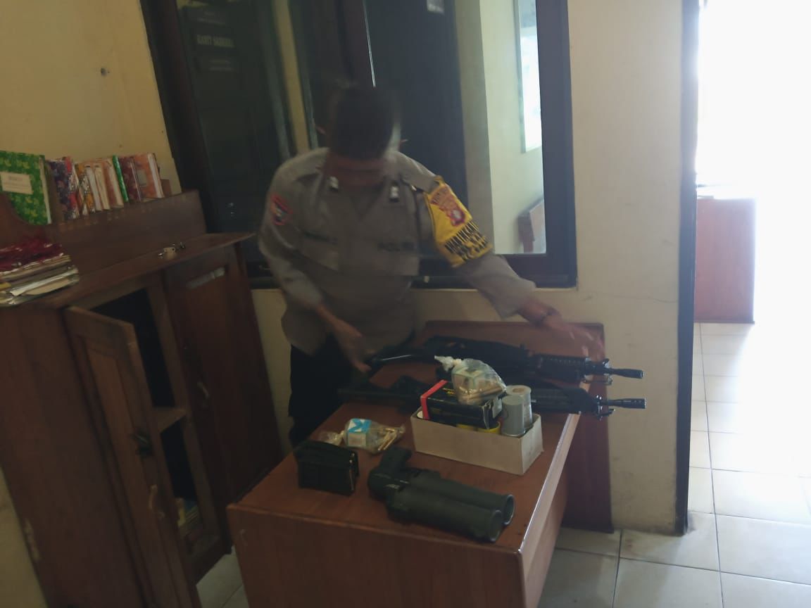 Jamin Kesiapan saat Tugas, SPKT Polsek Sabangau Cek Inventaris