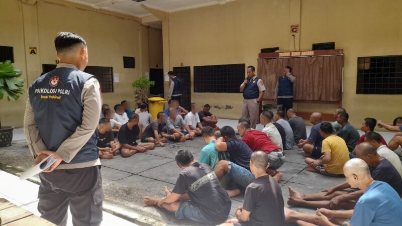 Jaga Kesehatan Mental Tahanan Polri, Dittahti Polda Kalteng Gelar Psikologi Konseling