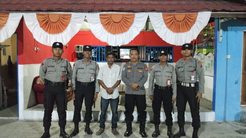 Siswa Latja Diktuk Ba Polri Laksanakan Sambang Satkamling di Kota Palangka Raya