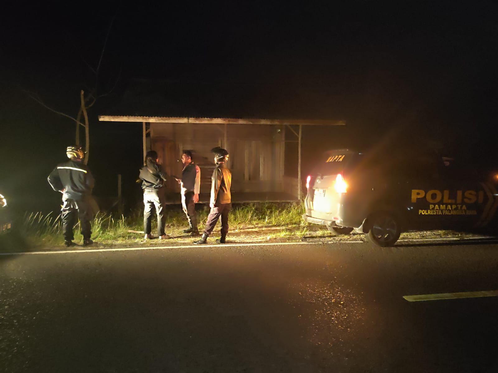 Polresta Palangka Raya Respon Cepat Peristiwa Percobaan Pembakaran Pondok di Jl. Mahir Mahar