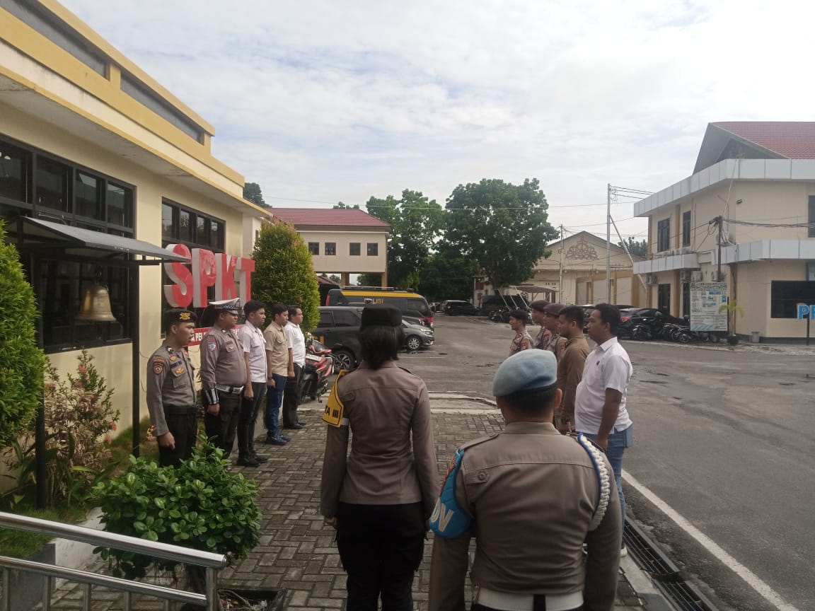 Saat Serah Terima, Pamapta III Polresta Palangka Raya Ajak Tingkatkan Profesionalisme