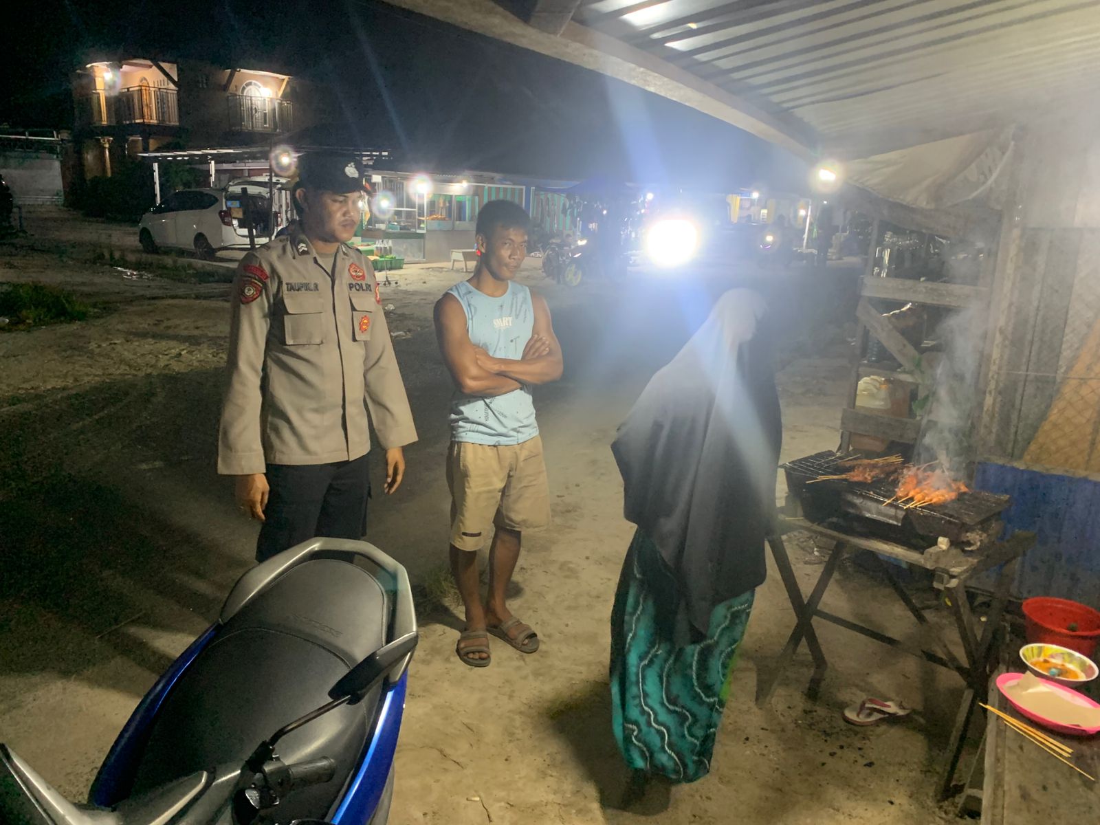 Hampiri Warga, Polsek Rakumpit Ajak Mereka Terus Jaga Kamtibmas