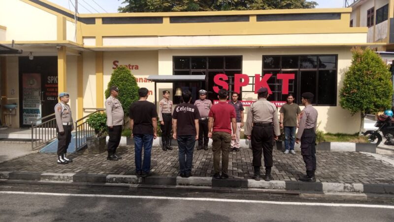 Pamapta III SPKT Polresta Palangka Raya tadi Gelar Serah Terima Piket