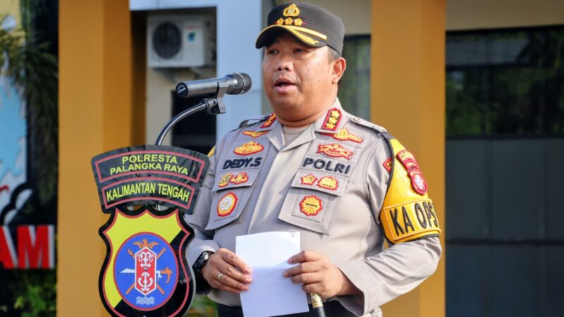 Operasi Zebra Telabang 2025, Kapolresta Palangka Raya Tekankan Profesionalitas dan Prosedural