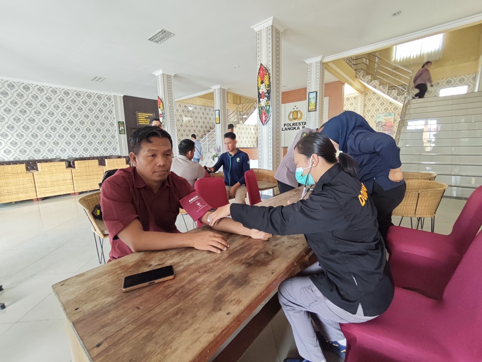 Sidokkes Polresta Palangka Raya Gelar Pemeriksaan Kesehatan Rutin Anggota