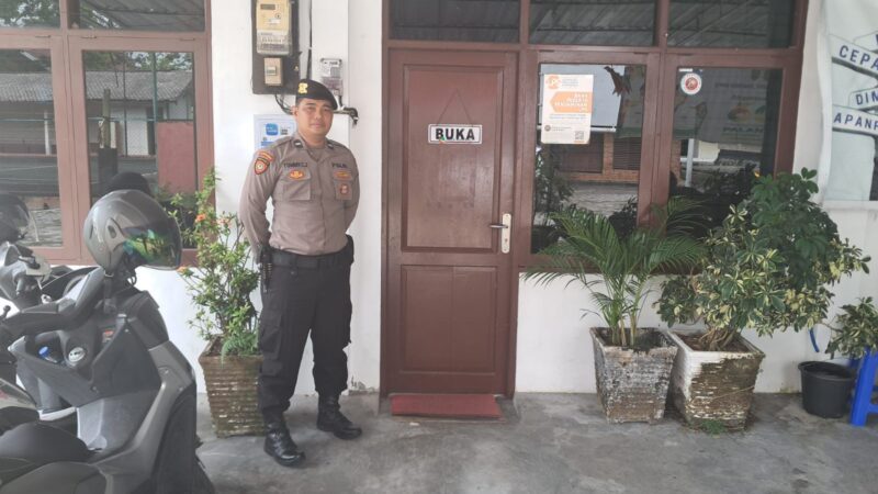 Personel Satpamobvit Polresta Palangka Raya Perketat Penjagaan di Perbankan