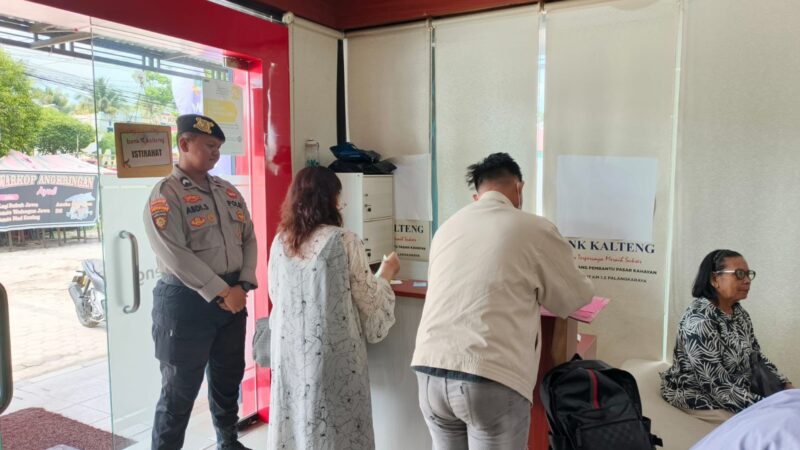 Cegah Kasus Kriminalitas, Satpamobvit Polresta Palangka Raya Perkuat Keamanan di Objek Perbankan