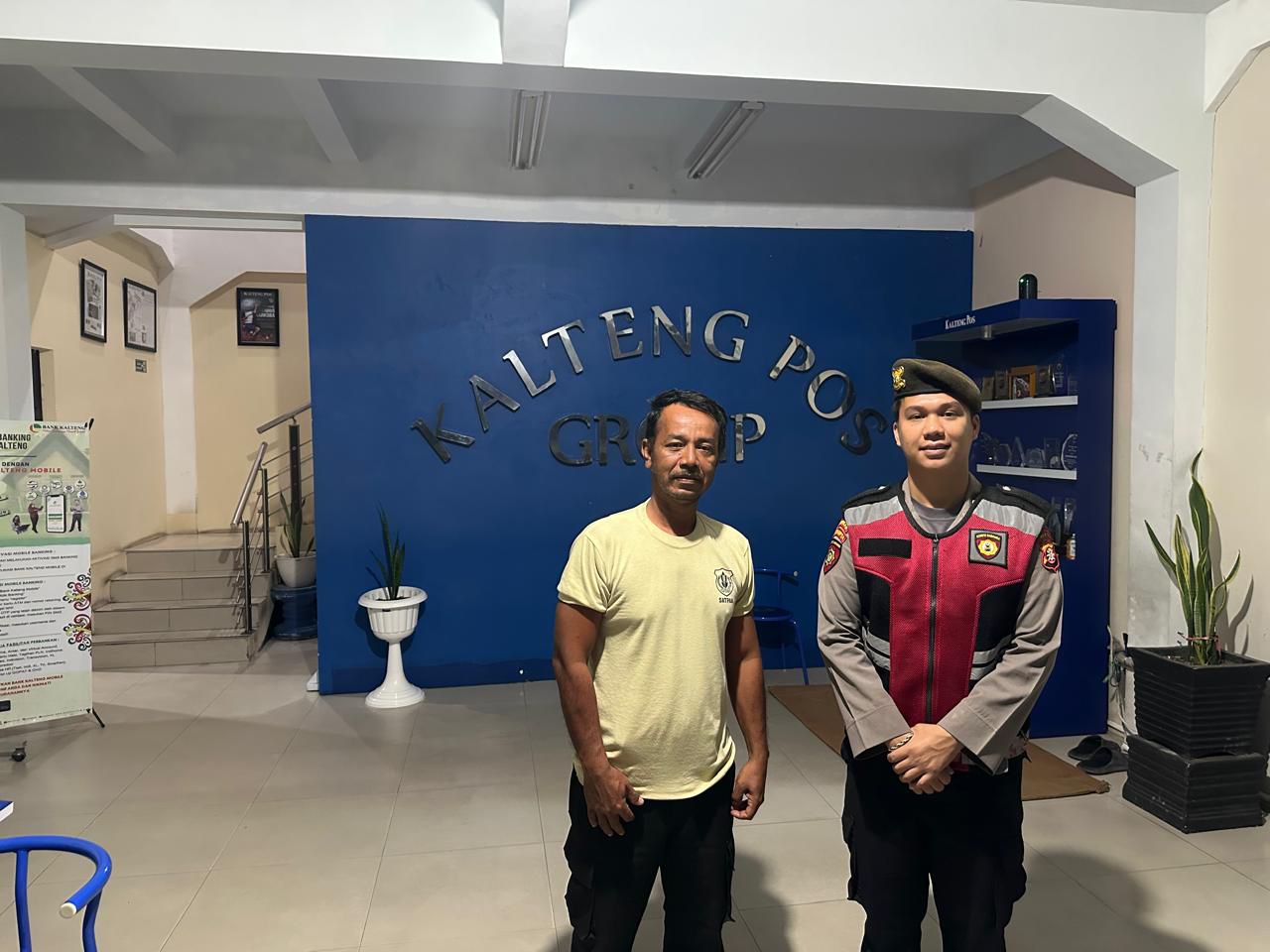 Pelihara Kamtibmas, Satsamapta Polresta Palangka Raya Patroli ke Kalteng Pos