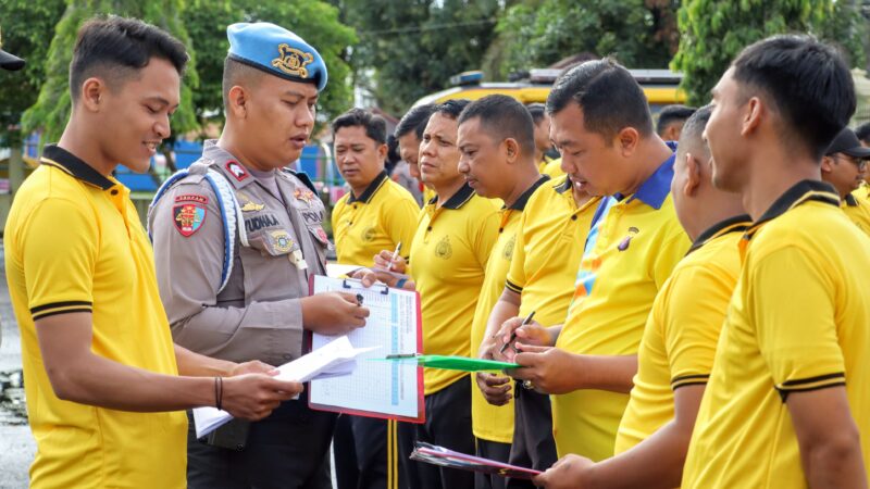 Sipropam Polresta Palangka Raya Cek Absensi Seluruh Satfung Sebelum Apel Pagi