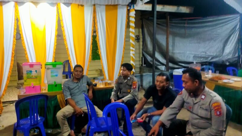 Polsek Rakumpit Amankan Acara Campur Sari Resepsi Pernikahan di Rasau