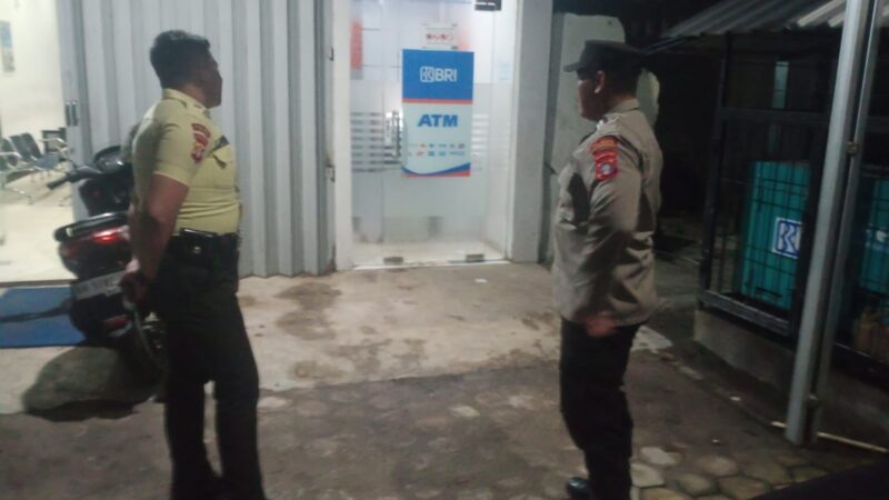 Polsek Sabangau Patroli Sambang di Kantor BRI Kalampangan, Jaga Keamanan Perbankan Tetap Kondusif