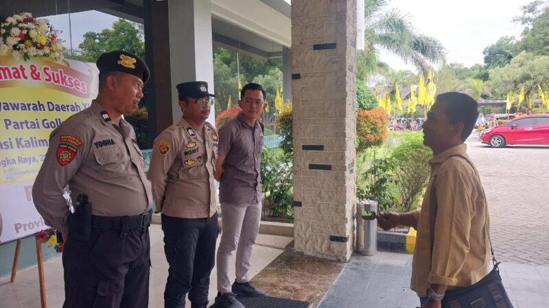 Polresta Palangka Raya Amankan Pelaksanaan MUSDA XI Partai Golkar Kalteng 2025