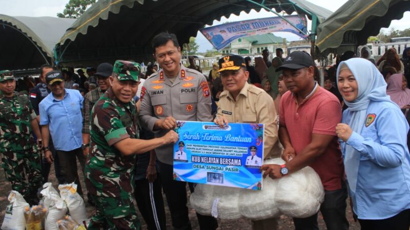 Pangdam XXII/TB Dorong Pemanfaatan Potensi Perikanan, saat Dampingi Kunker Gubernur Kalteng ke Sukamara