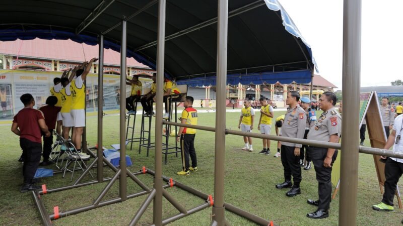 178 Peserta Seleksi Bintara Brimob Polri Ikuti Tes Kesamaptaan Jasmani di Polda Kalteng