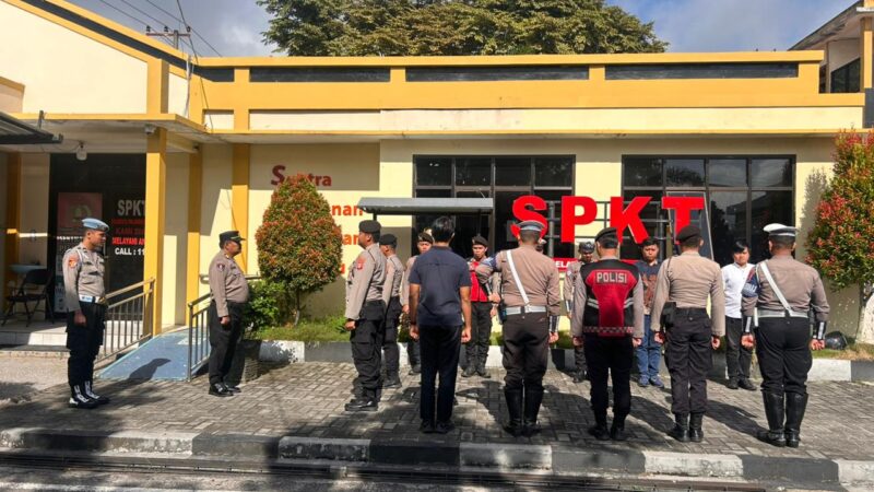 Piket Pamapta II SPKT Polresta Palangka Raya Lakukan Pengecekan Rutan Usai Serah Terima Tugas