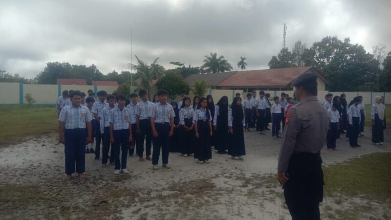 Polsek Rakumpit Laksanakan Sosialisasi Kamtibmas di SMP Negeri Satu Atap 1 Palangka Raya