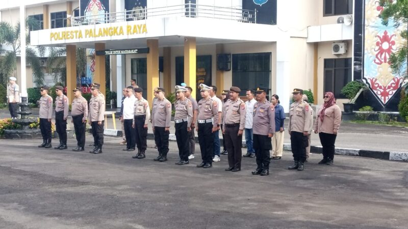 Pimpin Apel Pagi, Kasatbinmas Palangka Raya Ingatkan Hindari Segala Bentuk Pelanggaran