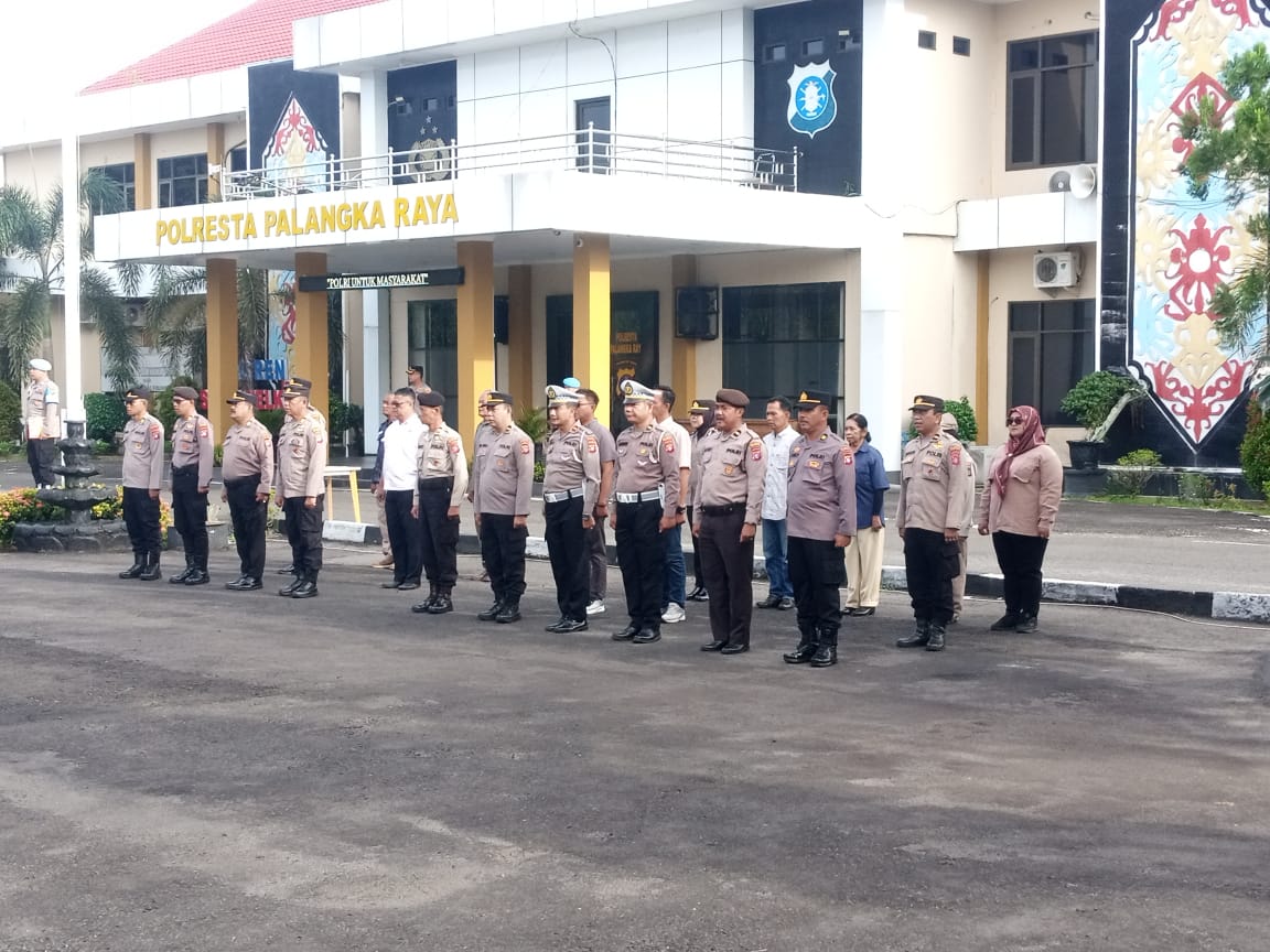 Pimpin Apel Pagi, Kasatbinmas Palangka Raya Ingatkan Hindari Segala Bentuk Pelanggaran