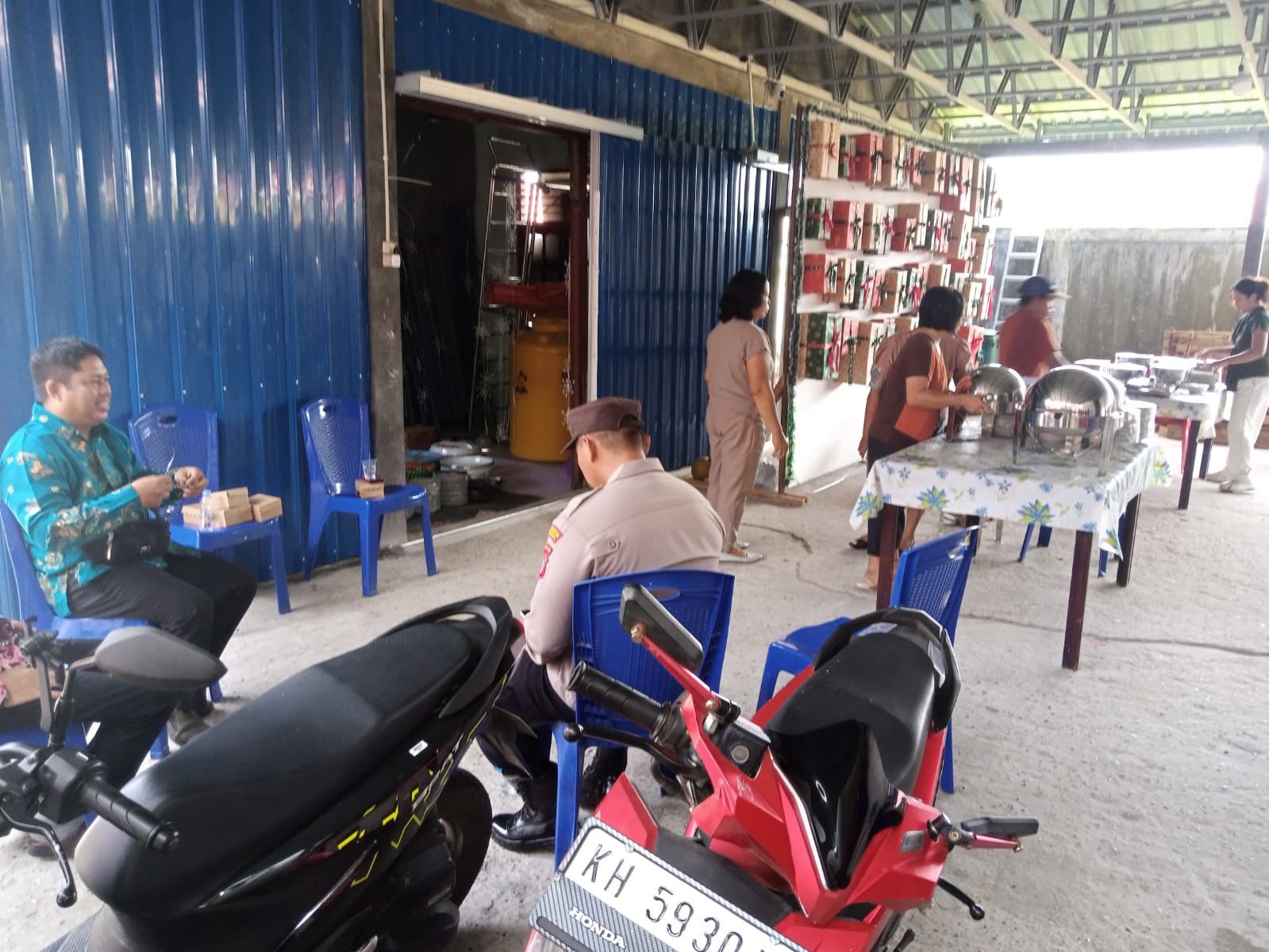 Jaga Toleransi dan Kamtibmas, Polsek Sabangau Lakukan Patroli di Gereja