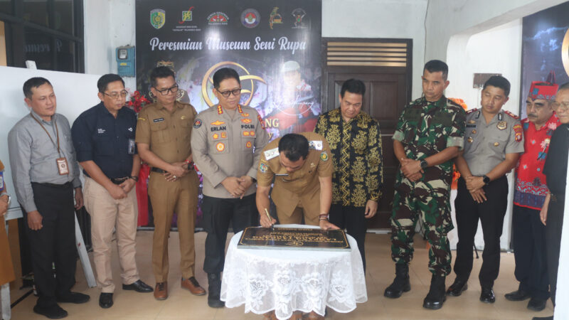 Hadiri Peresmian Museum Seni dan Pameran Lukisan Lampang Tandang, Kabidhumas Polda Kalteng: Wujud Dukungan Polri untuk Kemajuan Seni dan Budaya