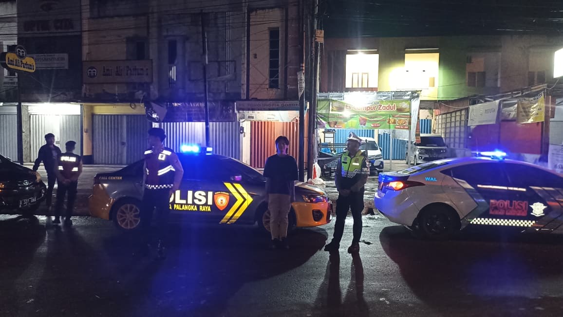 Patroli Malam Polresta Palangka Raya Amankan Kota dari Balap Liar
