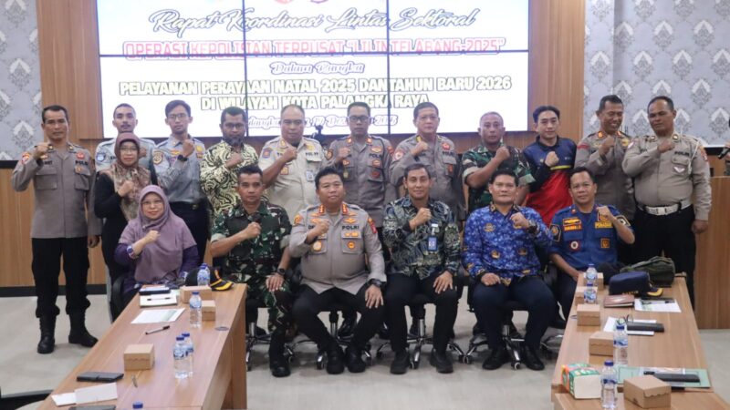 Jelang Operasi Lilin Telabang, Kapolresta Palangka Raya Pimpin Rakor Lintas Sektoral