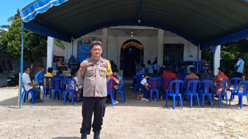 Polsek Rakumpit Amankan Ibadah dan Perayaan Natal Jemaat GKE “Asi” Pager