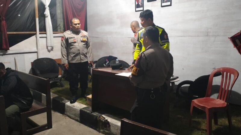 Patroli Polsek Bukit Batu Dukung Pengamanan Pos Nataru