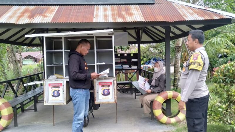 Pastikan Kamtibmas Kondusif, Polsek Bukit Batu Sambangi Penggilingan Daging di Tangkiling