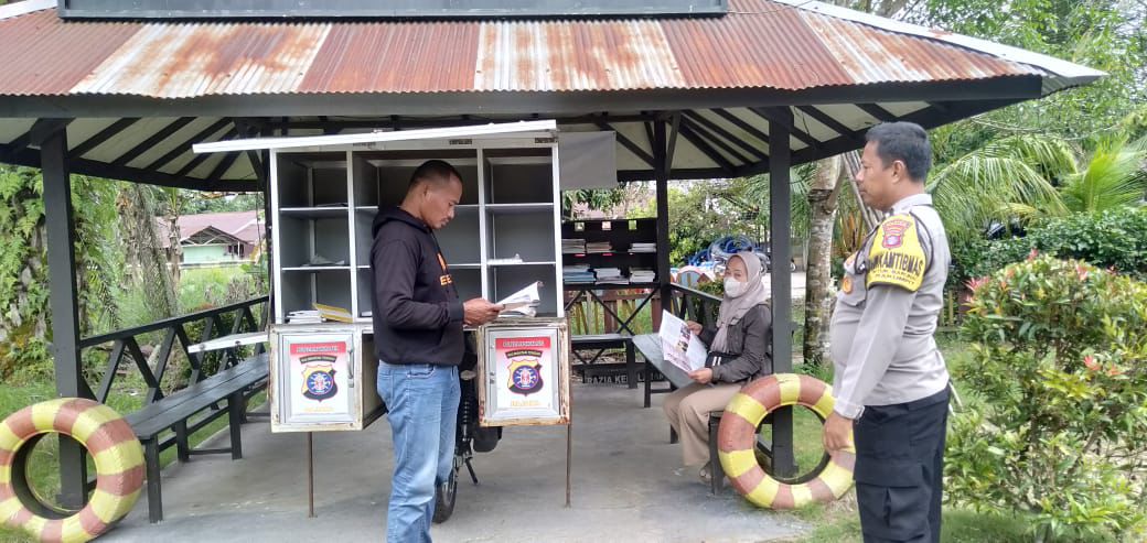 Pastikan Kamtibmas Kondusif, Polsek Bukit Batu Sambangi Penggilingan Daging di Tangkiling