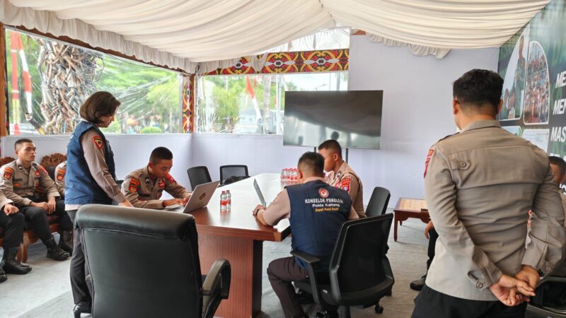 Dukung Rangkaian Operasi Lilin Telabang, Polresta Palangka Raya Terima Kunjungan Bagian Psikologi Biro SDM Polda Kalteng