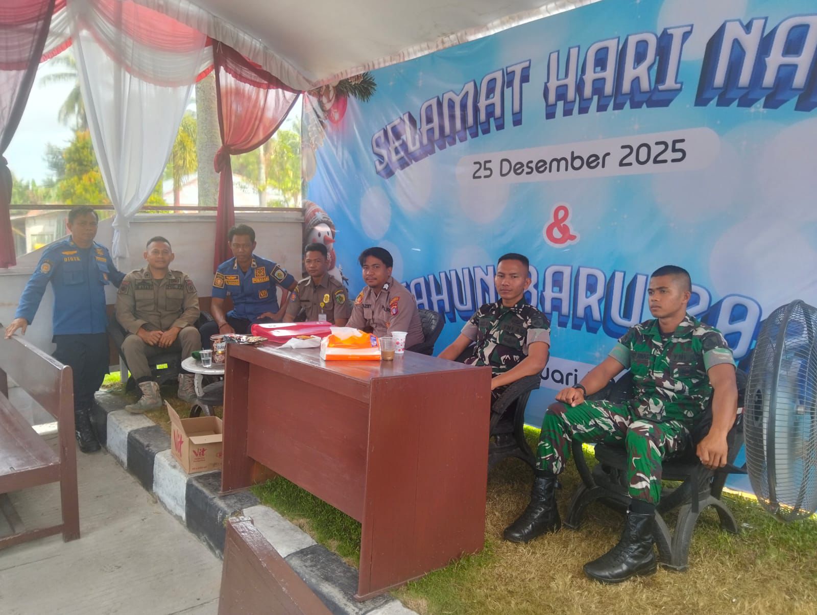 Personel Operasi Lilin Telabang Polresta Palangka Raya Tetap Siaga di Posko Tangkiling