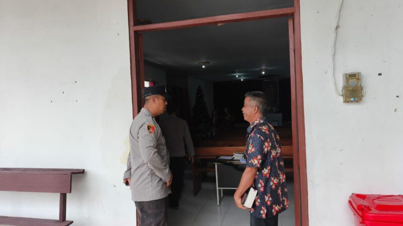 Awal Tahun 2026 Berjalan Aman, Polsek Rakumpit Laksanakan Patroli dan Monitoring Ibadah Gereja