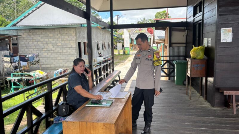 Dukung Momen Tahun Baru, Polsek Bukit Batu Patroli ke Objek Wisata Bukit Cinta
