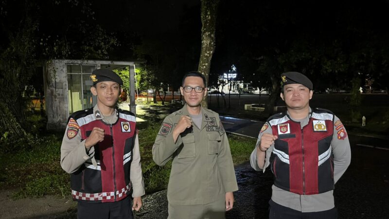 Pelihara Keamanan, Satsamapta Polresta Palangka Raya Patroli di Kantor Wali Kota