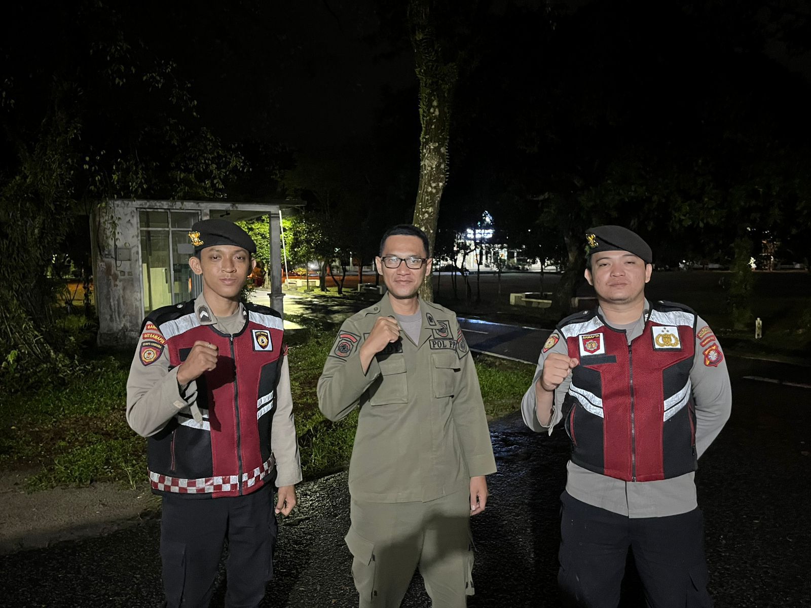 Pelihara Keamanan, Satsamapta Polresta Palangka Raya Patroli di Kantor Wali Kota