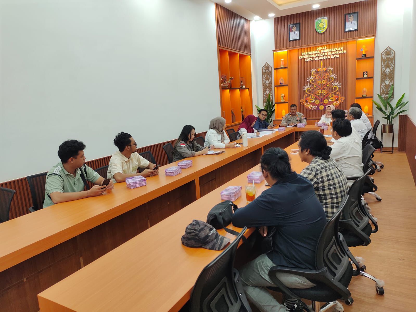 Kapolsek Sabangau Hadiri Koordinasi Pariwisata, Bahas Keamanan Wisata Air Hitam