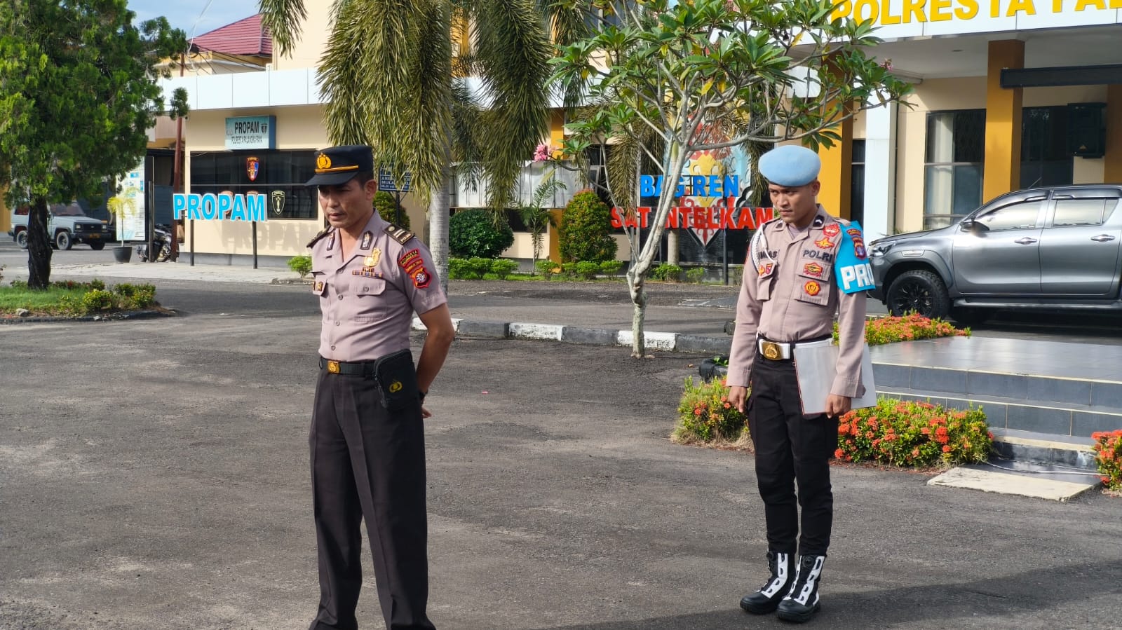 Pimpin Apel Sore, Piket Wapawas Polresta Palangka Raya Sampaikan Anev Tugas Sepanjang Hari