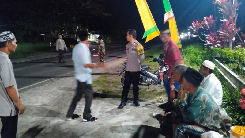 Datangi Masjid Al-Hikmah Kelurahan Tumbang Tahai, Polsek Bukit Batu Sampaikan Pesan Kamtibmas